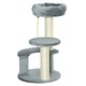 image 1 of PawHut 65cm Cat Tower, Small Cat Condo with Sisal Posts, Rope, Perches Grey