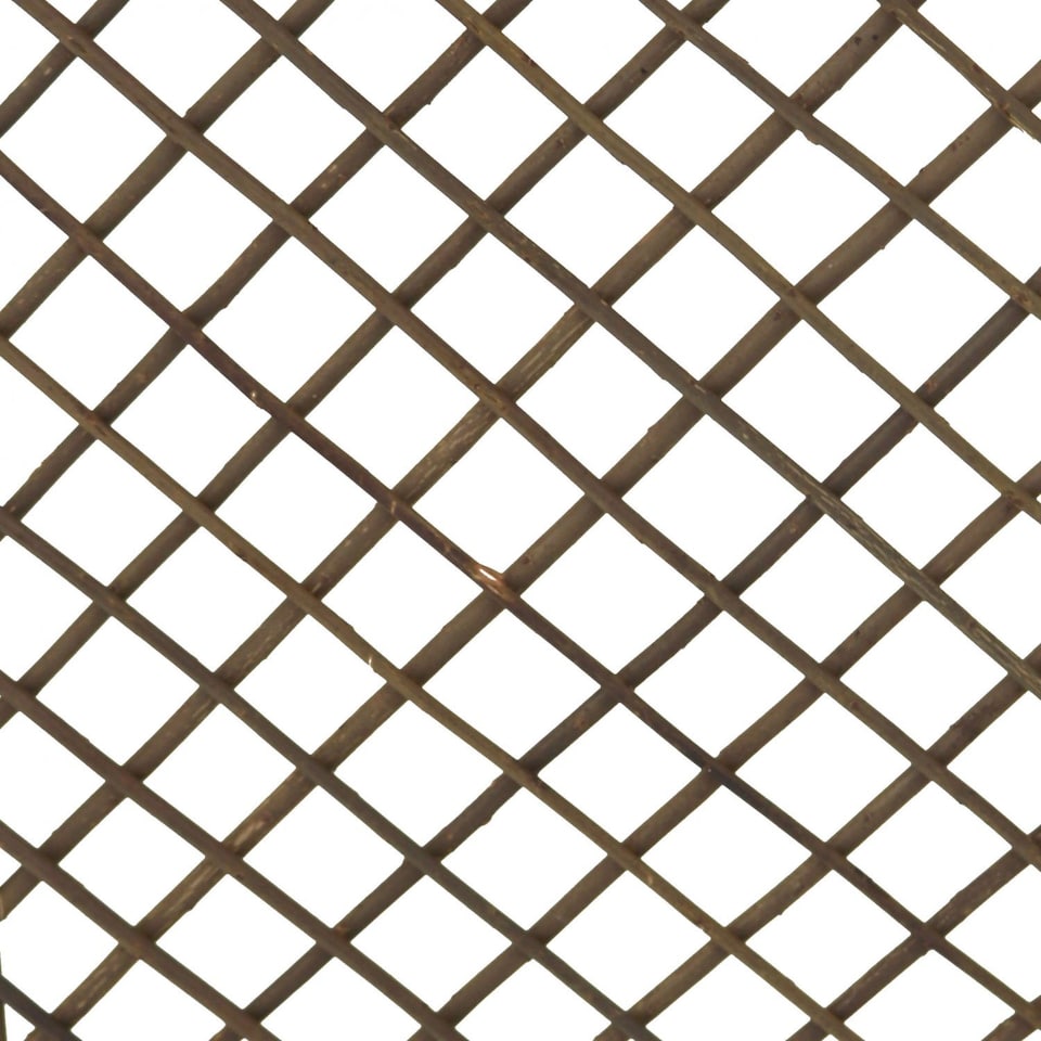 image 1 of Set of 2 Willow Trellis Fencing Panel Screen Climbing Trellises