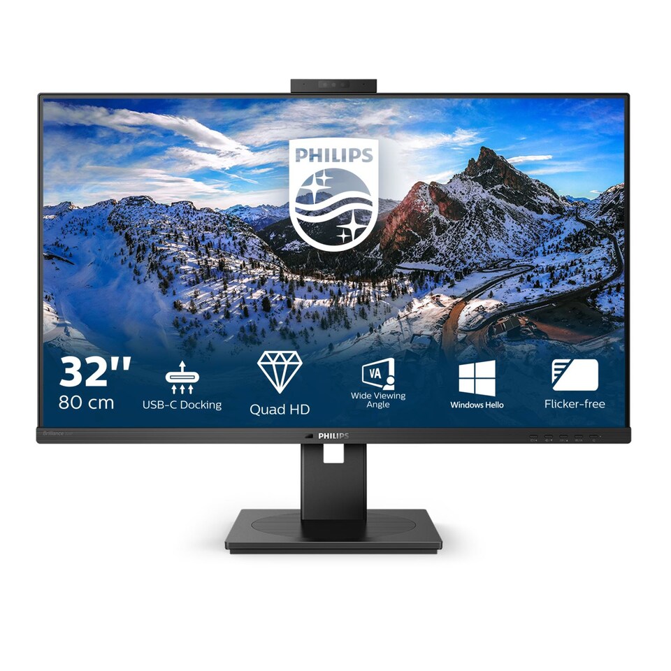 image 1 of Philips P Line 326P1H/00 computer monitor 80 cm (31.5 Inches) 2560 x 1440 pixels Quad HD LED Black
