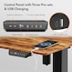 image 4 of VonHaus Large Adjustable Electric Standing Desk with USB-C charging