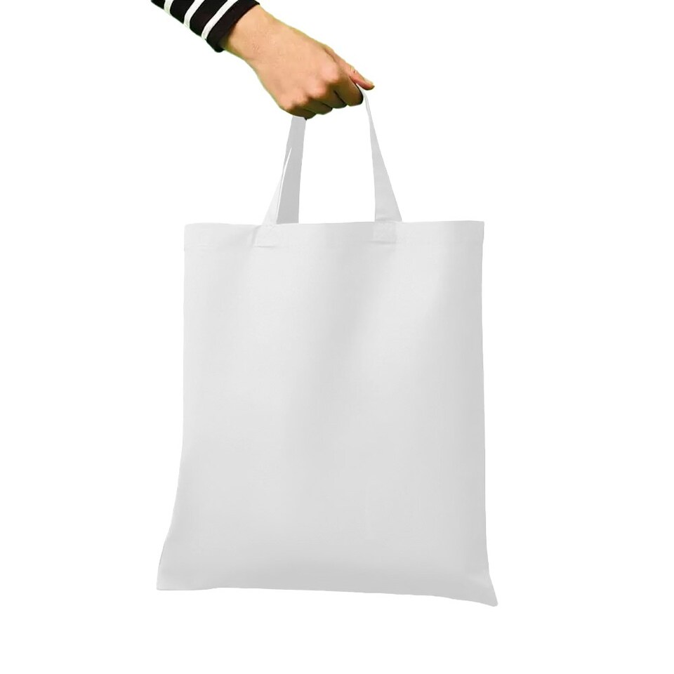 image 1 of Nutshell Cotton Short Handle Shopper - White - One Size White
