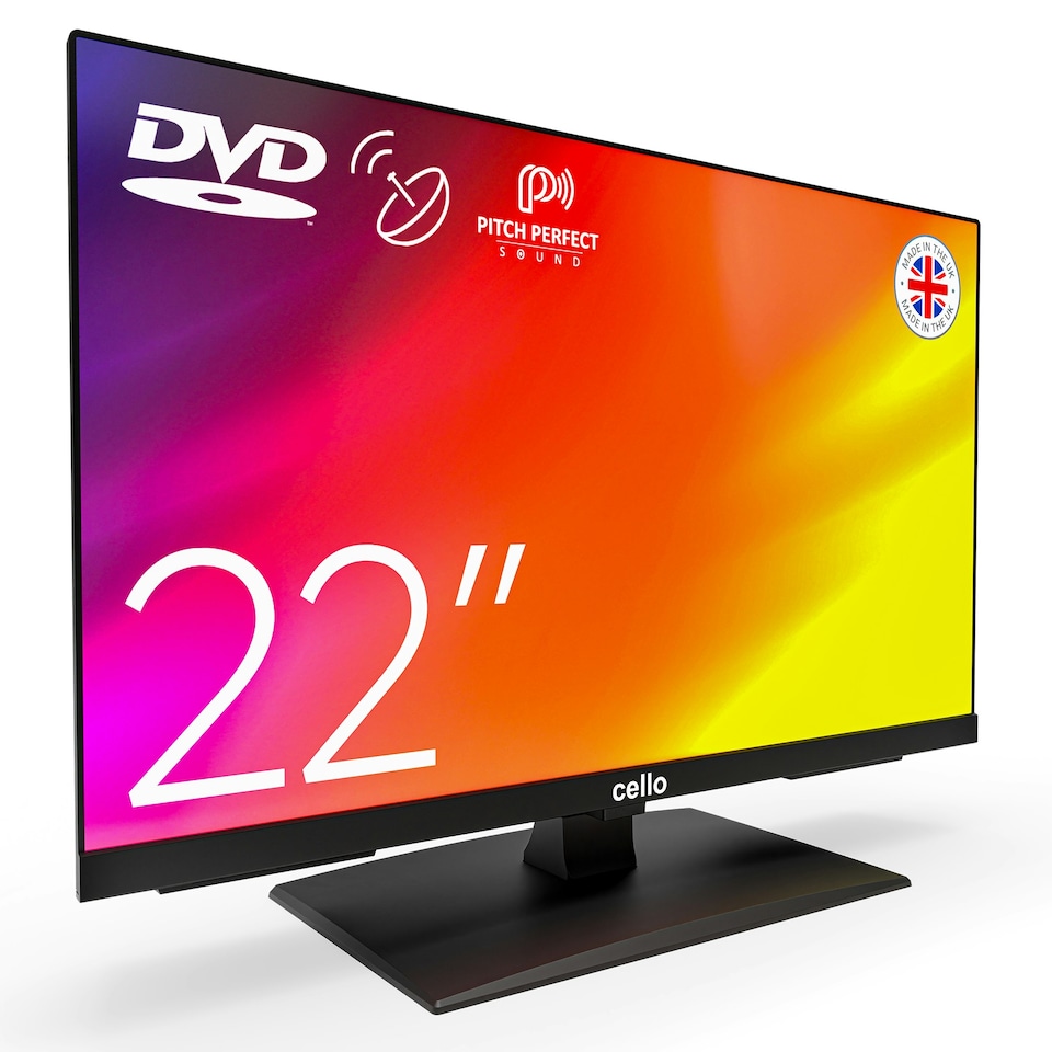 image 1 of C2424F 24" Full HD LED  TV  Built in DVD Player, Frameless TV HD , Satellite Receiver  Pitch Perfect  Sound
