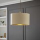 image 2 of ValueLights Extra Large Beige And Gold Ceiling Pendant Light Shade