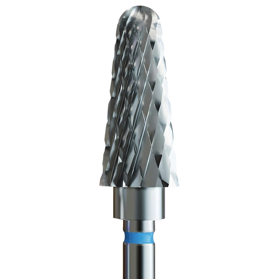 IQ Nails Tungsten Carbide Nail Drill Bit Cone Shaped Standard Crosscut 6mm for Manicures and Pedicures 201.190.060