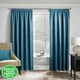 image 1 of Matrix Teal Curtains 90 x 54 inch (229 x 137 cm) Room Darkening Pencil Pleat Thermal Noise Reducing Curtains for Bedroom and Living Room