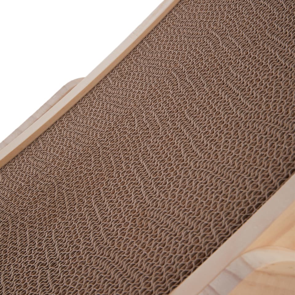 image 1 of Living and Home Versatile Reusable Cat Scratcher Bed | Brown | M