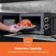image 2 of GEEPAS 2 Slice Toaster, 1.7L Kettle & 20L Microwave Oven Combo Black