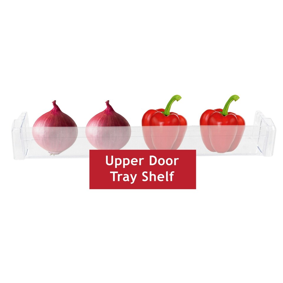image 1 of SPARES2GO Upper Door Shelf for Caple RI558 RI737 RIL124 RIL125 RIL179 RIL891 RIL892 RIR179 Fridge Freezer (Copy) Clear