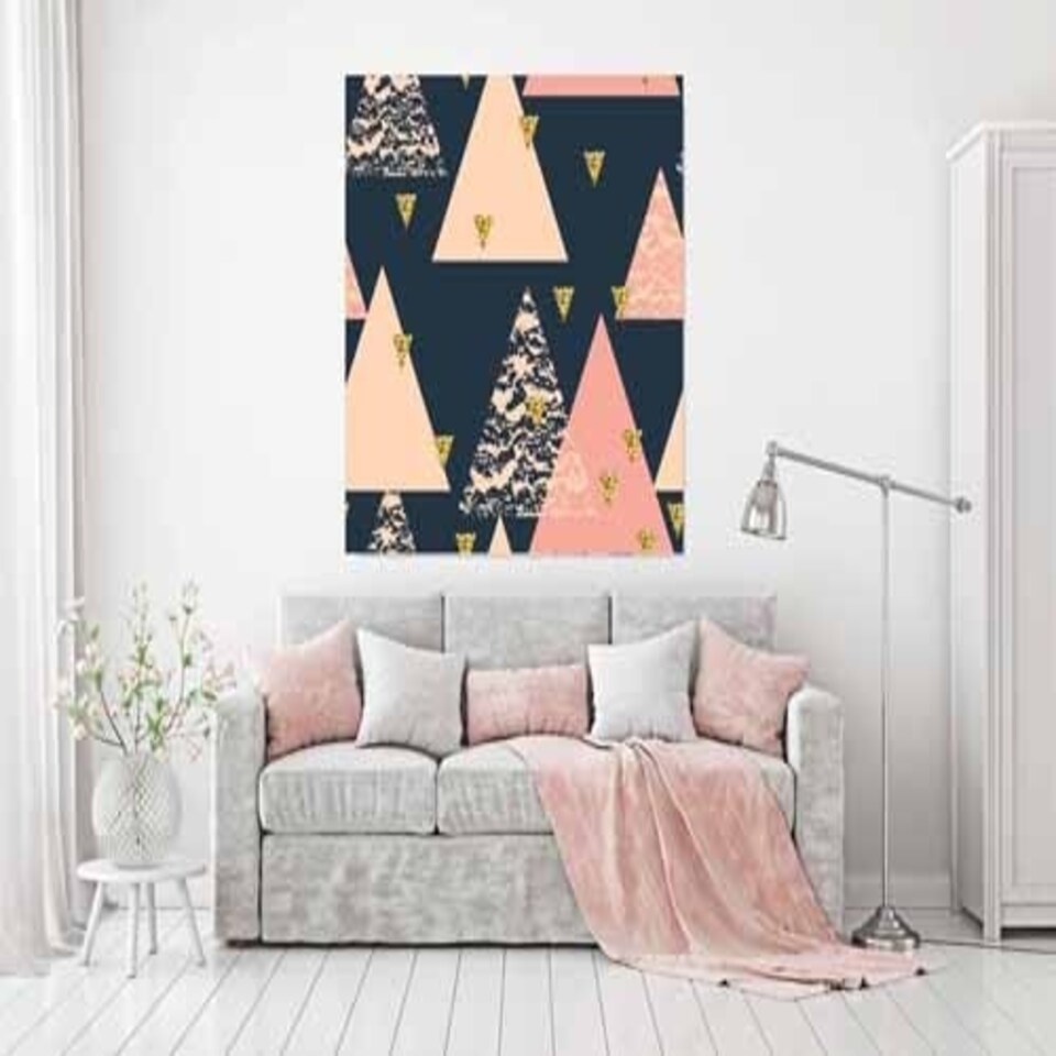 image 1 of Triangle trend (Canvas print) 76cm x 76cm