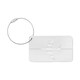 image 1 of MidOcean Fly Aluminium Luggage Tag - Matt Silver - One Size Multi