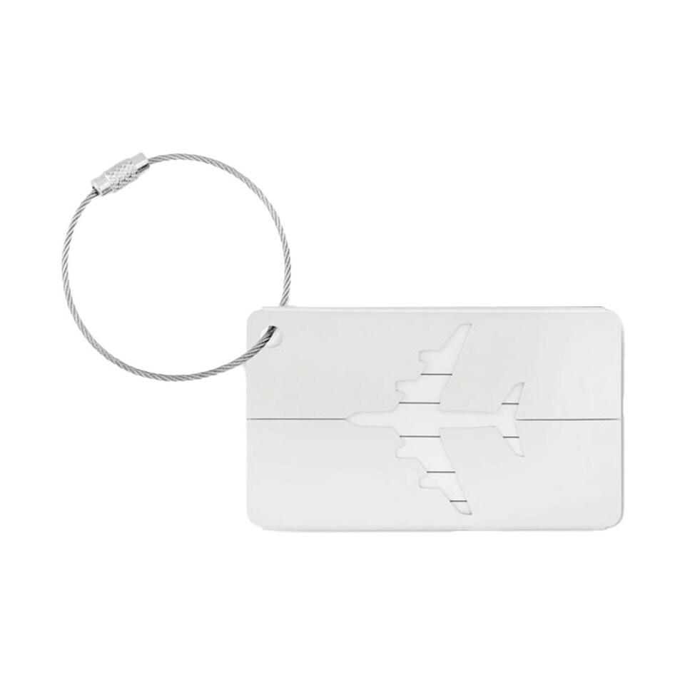 image 1 of MidOcean Fly Aluminium Luggage Tag - Matt Silver - One Size Multi