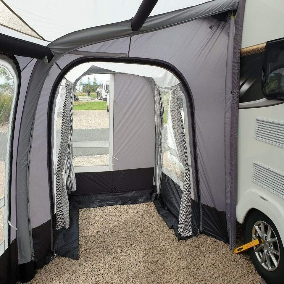 image 1 of View 300 Caravan Inflatable Porch Awning With Porch Extension