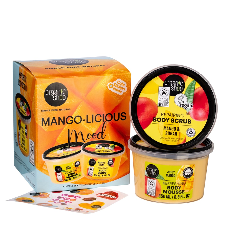 image 1 of Organic Shop Mango-Licious Mood Beauty Gift Set 250ml/250ml