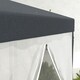 image 9 of Outsunny 4M Hexagon Gazebo, Netting Party Tent, Patio Canopy Outdoor Event Shelter for Activities, Shade Resistant, Dark Grey