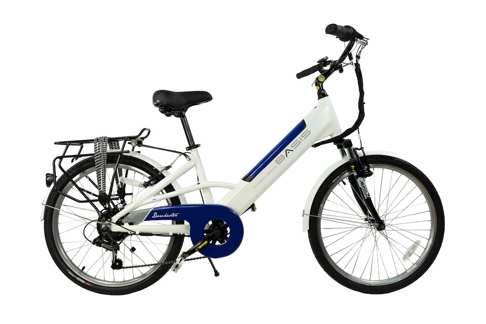 Basis Dorchester Step Through Electric Bike, 24" Wheel 10.4Ah
