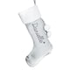 image 5 of Personalised Name Only Silver Grey Stocking