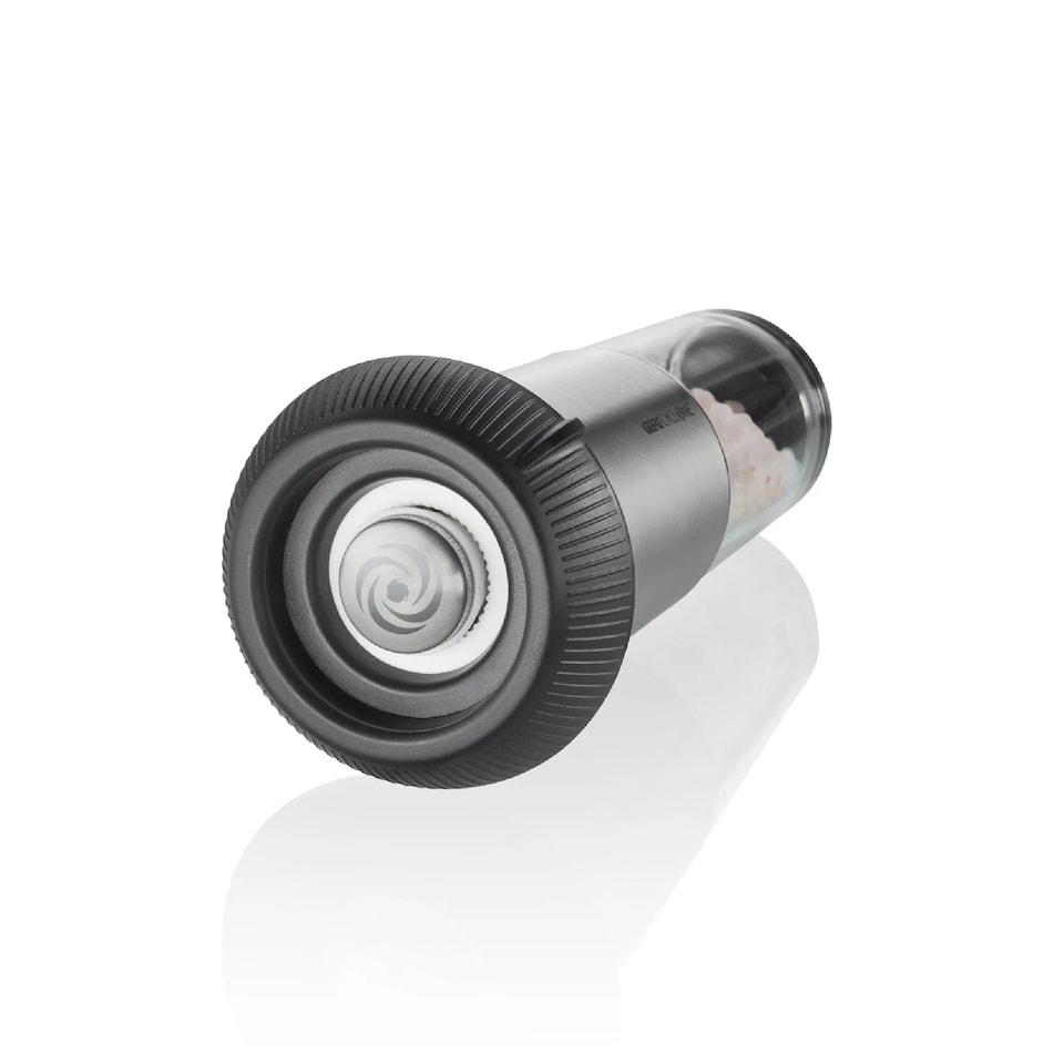 image 1 of GEFU X-Plosion Size M Premium Manual Salt or Pepper Mill Silver