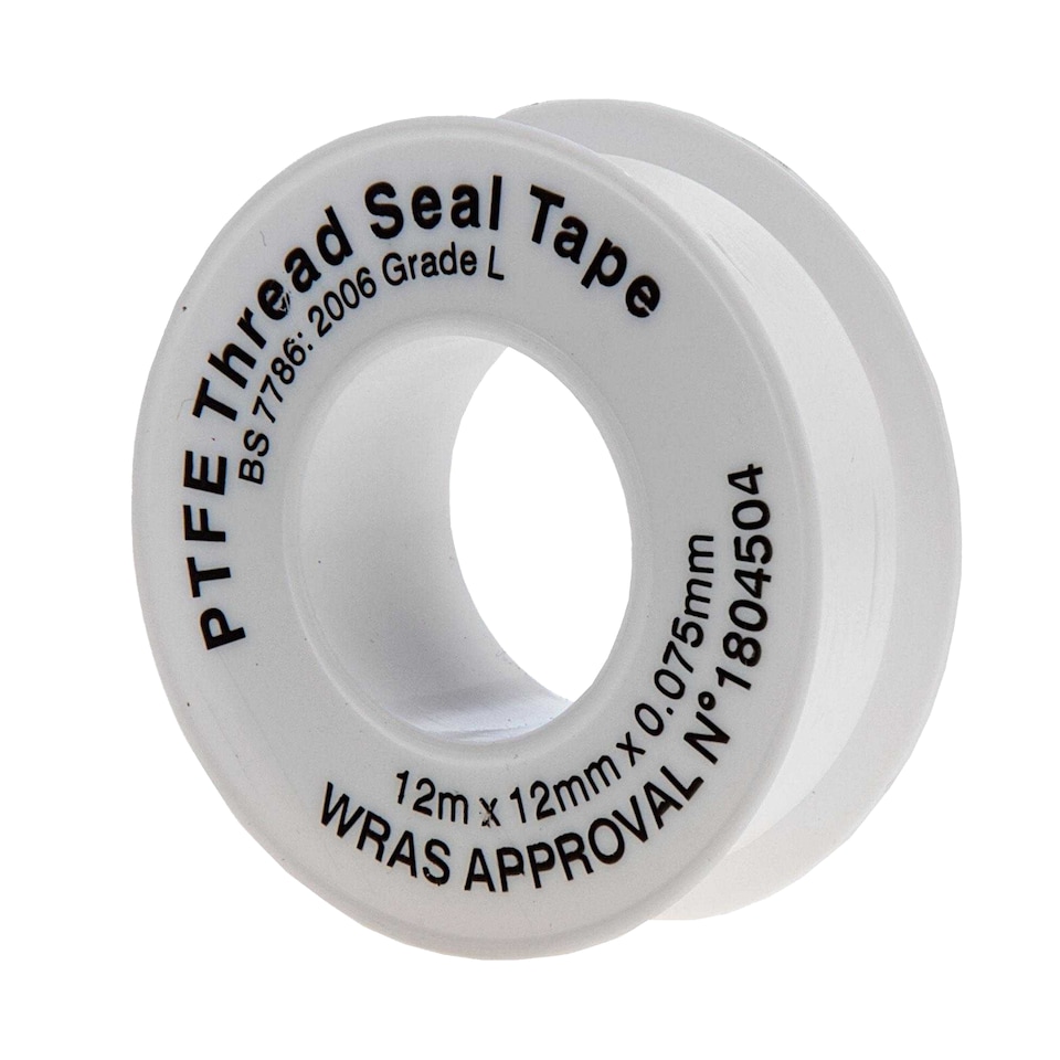image 1 of Ultratape PTFE Plumbing Tape (Pack of 10) | White | White | 1200cm x 1.2cm | 1