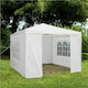 image 2 of Gr8 Garden White Gazebo Marquee Awning Beach Party Camping Tent Canopy 3 x 3m