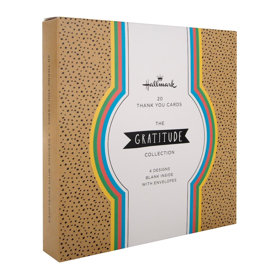 image 1 of Hallmark Pack Of 20 Thank You Cards - 4 Fun Designs