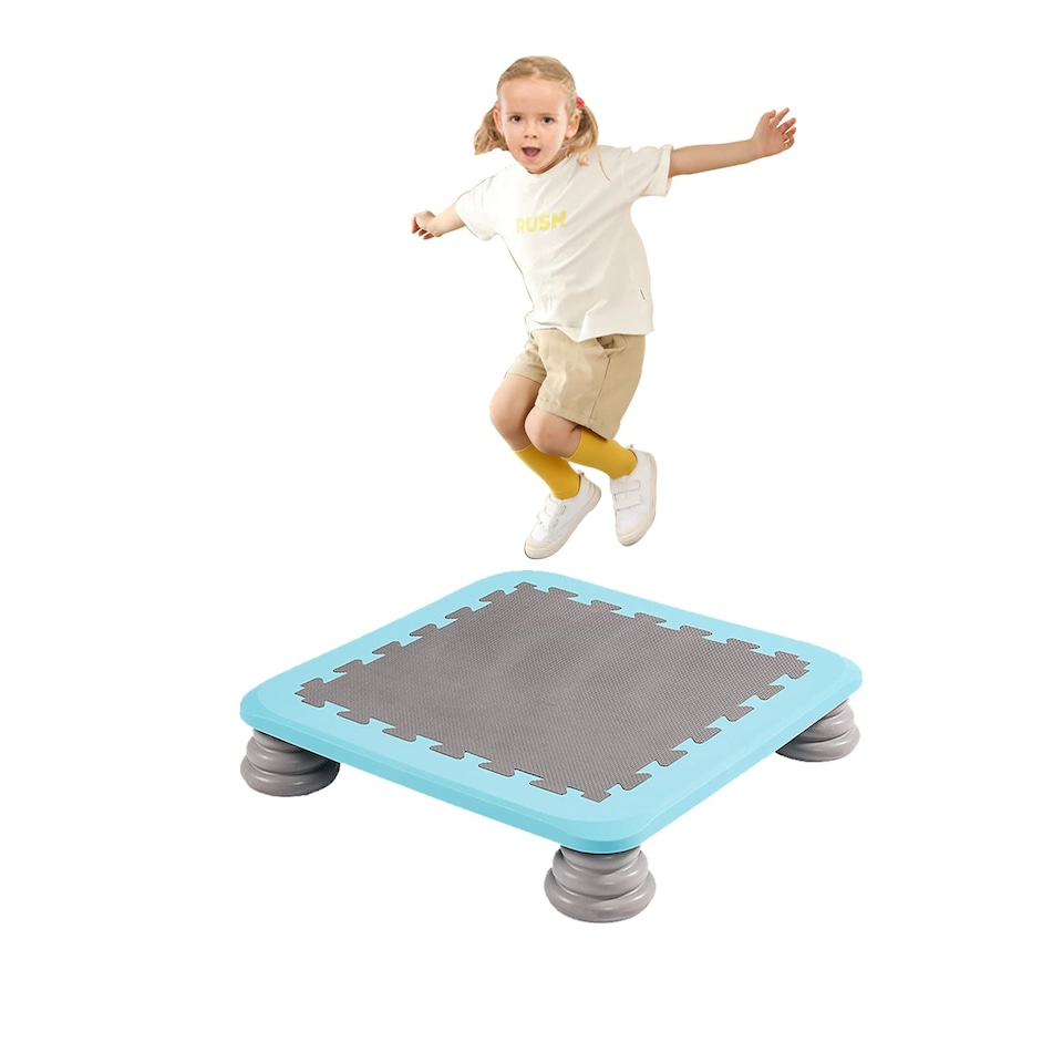 image 1 of Childrens Mini Trampoline Board. Great For Autism, Sensory Needs, ADHD, Stress Relief, Anxiety & Proprioception. Fully Inclusive Play - Classroom, Sensory Room, Indoor & Outdoor!