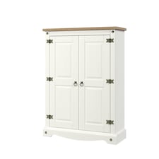 Core Products Corona White, 2 Door Cupboard Unit H110cm x W80cm x D29.6cm White