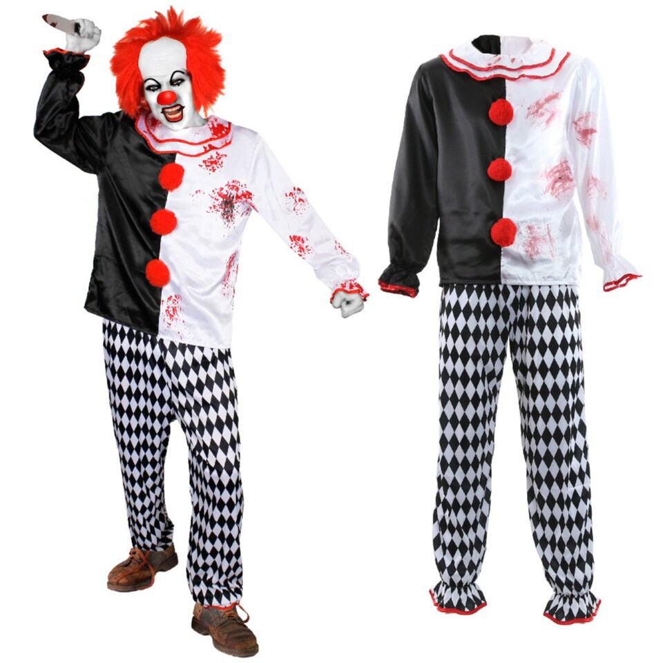 image 1 of Killer Clown Costume | Multi | S