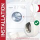 image 6 of SPARES2GO Door Handle for Bosch for Neff for Siemens Washing Machine 10009732 266751 641104 648581 (White)