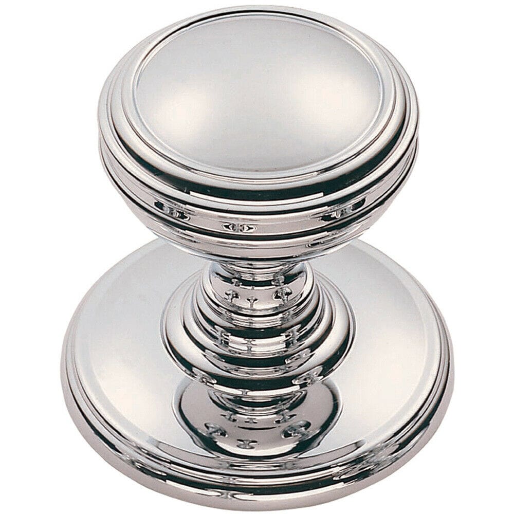 Loops Ringed Tiered Cupboard Door Knob 30mm Diameter Polished Chrome Cabinet Handle