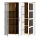 image 3 of Bohol 3 Door Large Display Cabinet in Riviera Oak/White