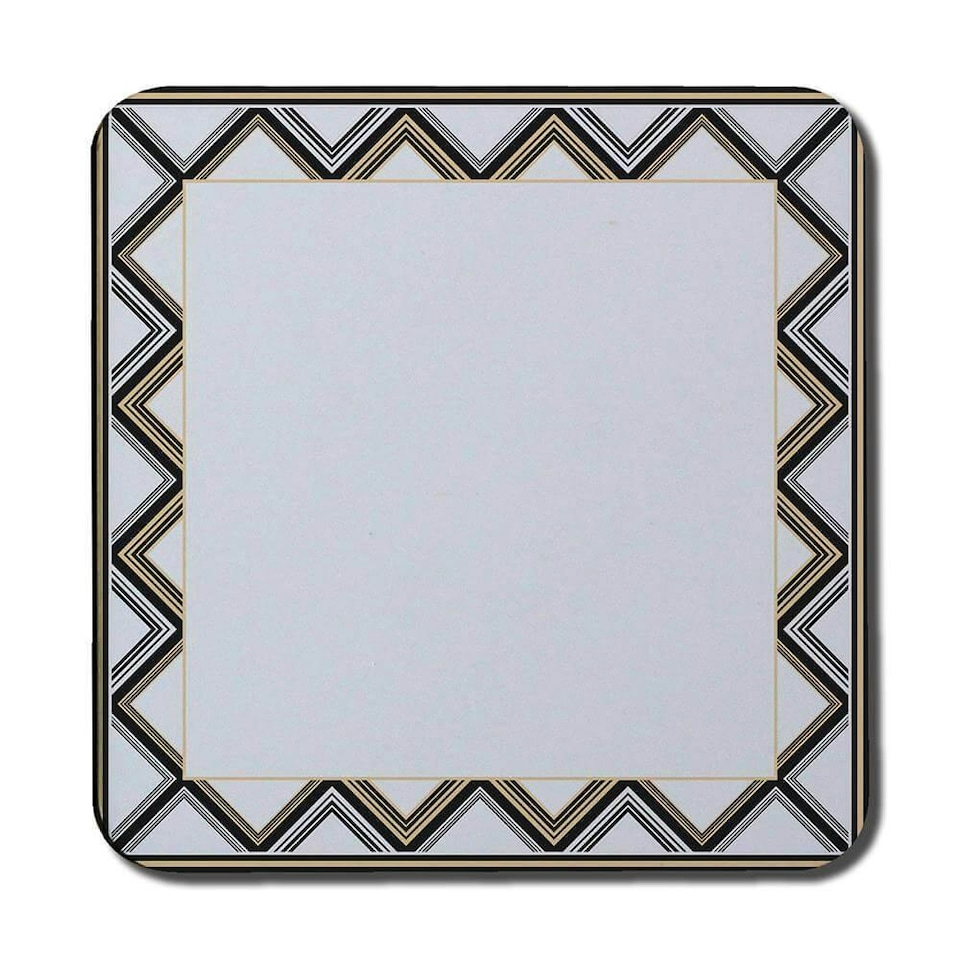 image 1 of Art Deco Patterned Border (Coaster)