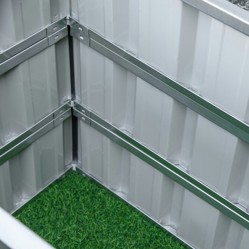 image 1 of Outsunny 3 Tier Raised Garden Bed, Metal Elevated Planer Box, Easy Assembly
