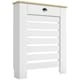 image 1 of HOMCOM Radiator Cover with Drawer, Horizontal Slat, 78cm, White