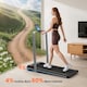 image 3 of SPORTNOW Folding Treadmill Under Desk Walking Pad with Incline, Silver Tone
