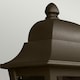 image 4 of Deco Lane 1 Light Half Outdoor Wall Lantern Bronze IP44
