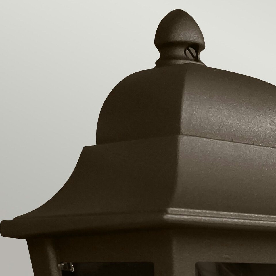 image 1 of Deco Lane 1 Light Half Outdoor Wall Lantern Bronze IP44