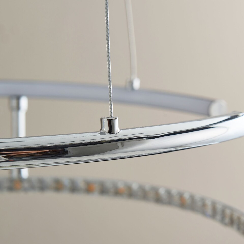 image 1 of Mabel Silver LED Pendant Ceiling Light