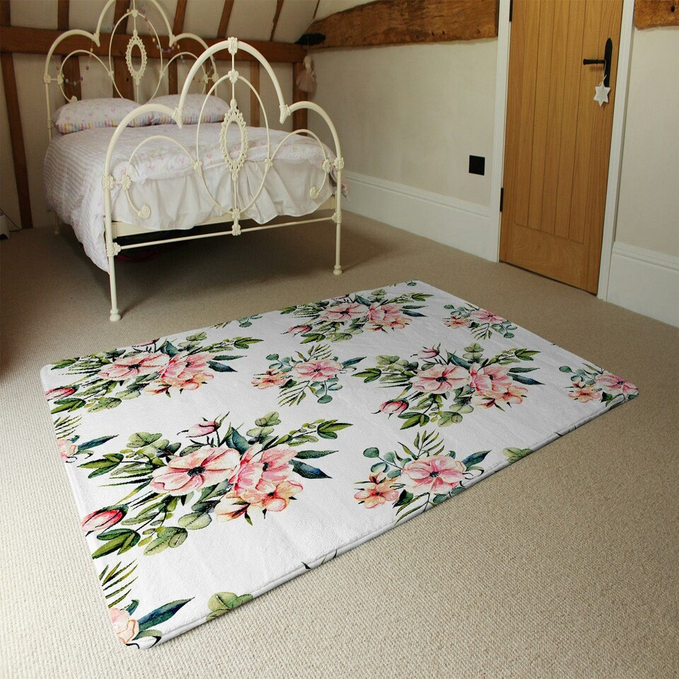 image 1 of Watercolour Plants (Rug) Multi | XL: 160x230cm