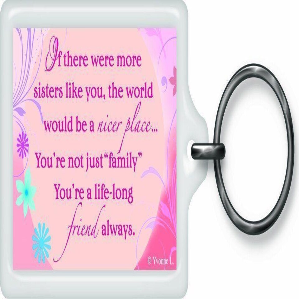 image 1 of Special Sister Sentimental Keyring - Birthday Christmas Gift
