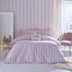 image 2 of Muriva Sassy B Stripe Tease Wallpaper - Pink/White - 10.05m x 53cm Pink