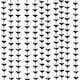 image 2 of Black Bat Plastic Fringe Curtain Halloween Backdrop 2m x 98cm