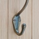 image 6 of Hammer & Tongs Narrow Hat & Coat Hook - W30mm x H140mm - Brass