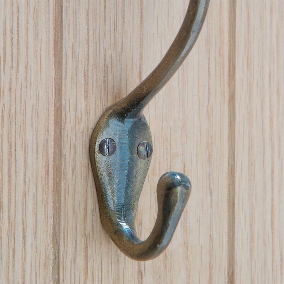 image 1 of Hammer & Tongs Narrow Hat & Coat Hook - W30mm x H140mm - Brass