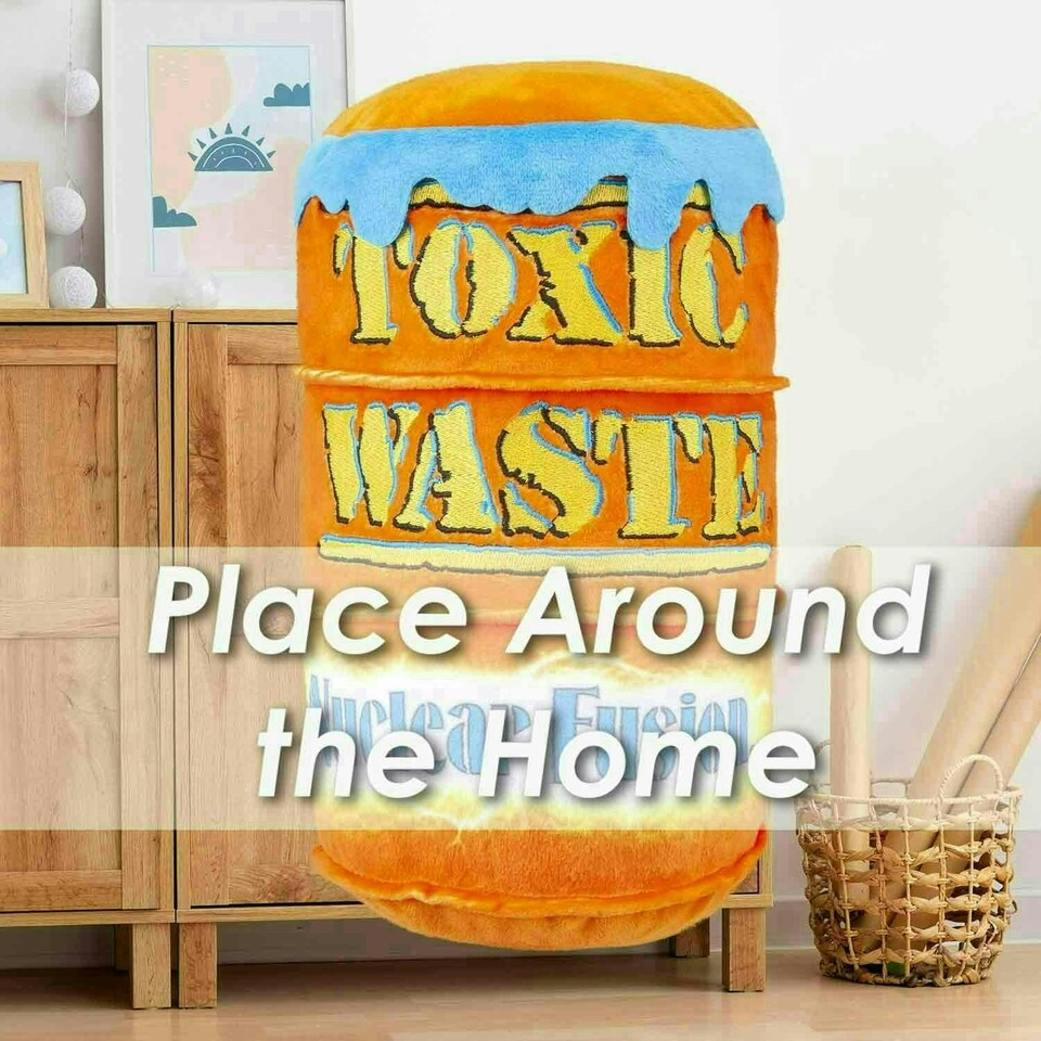 image 1 of Toxic Waste Nucleaer Nucleaer Fusion Soft Toy Candy Inspired Plush 23cm Orange
