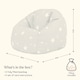 image 6 of Kids Starry Skies Bean Bag Chair Navy Blue Childrens Bean Bags | Blue | Navy Blue | 1