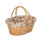 image 3 of Medium Swing Handle Shopping Basket with Lining Multi | Garden Rose | M