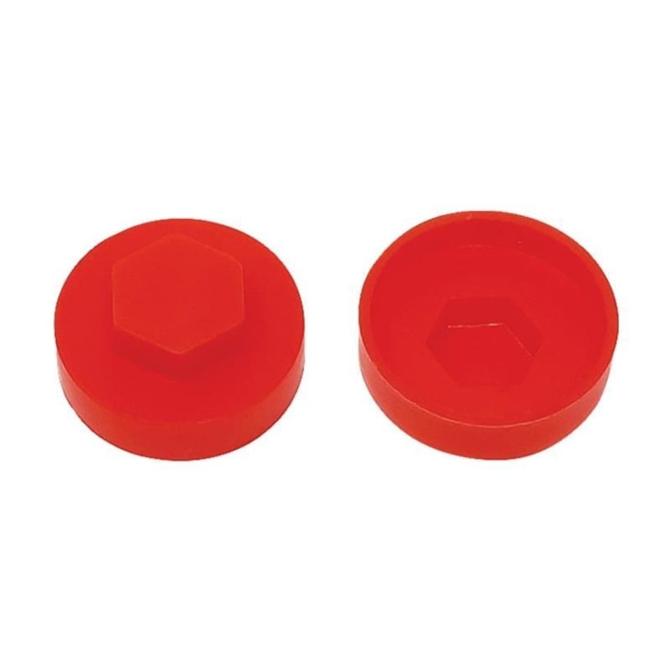 Forgefix Techfast Cover Cap - Poppy Red - 16mm