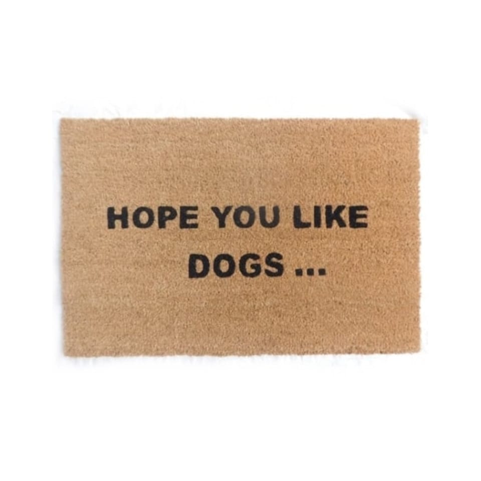 image 1 of Gifts Direct 2 U Coir Door Mat - 40 x 60cm -Hope You Like Dogs