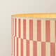 image 5 of ValueLights Morrigan Orange Check Bamboo Shade Tripod Floor Lamp & Bulb | Brown