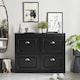 image 8 of SoBuy FSR79-SCH,4 Flip-Drawer Shoe Rack Cabinet Storage 16 Pairs | Black | Black | 1